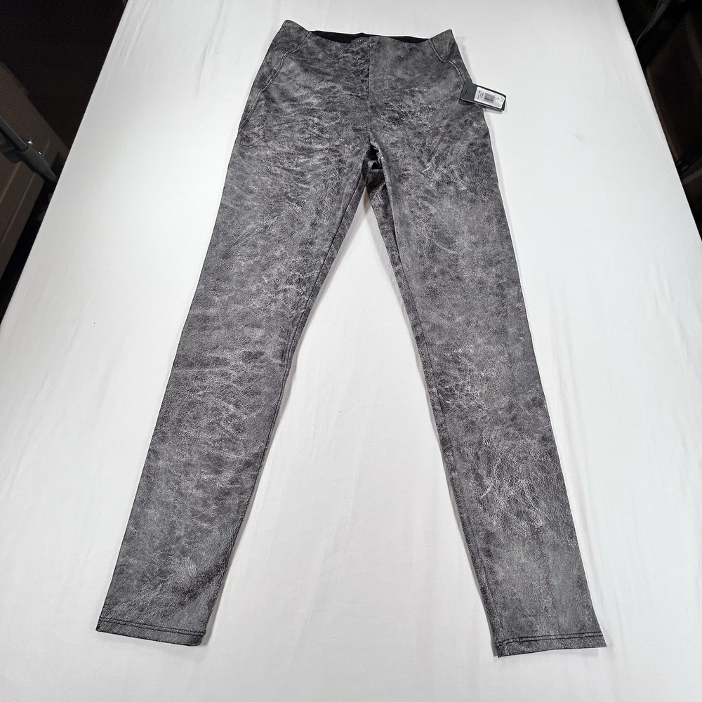 NEW Lysse High Rise Shaping Leggings Womens M Distressed Gray Waist Skinny Pant